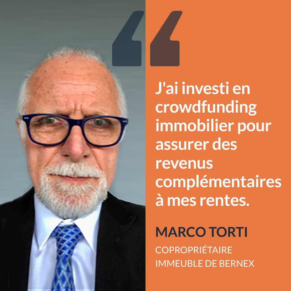 Témoignage de Marco Torti, investisseur immobilier à Bernex-en-combes
