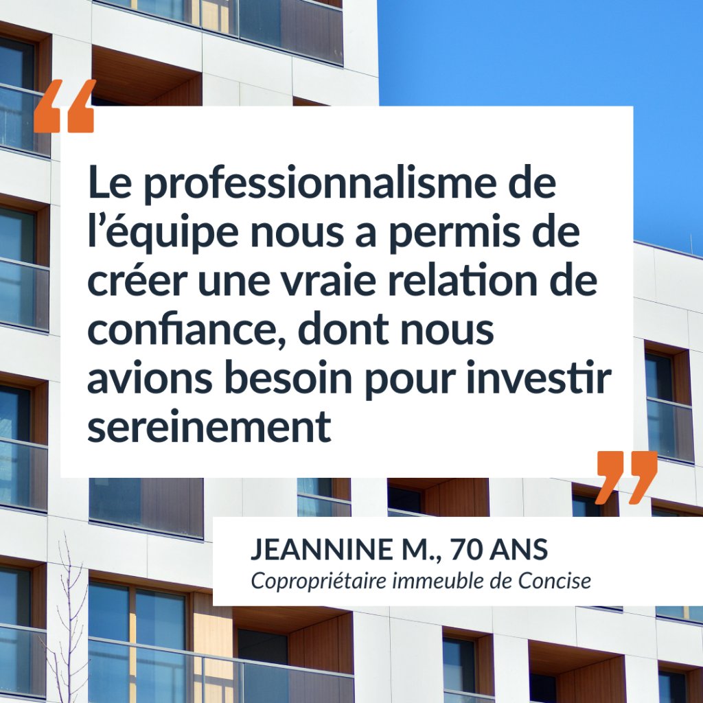 Dans son témoignage, Mme Jeannine M. explique pourquoi elle a choisi Foxstone pour investir dans l’immobilier